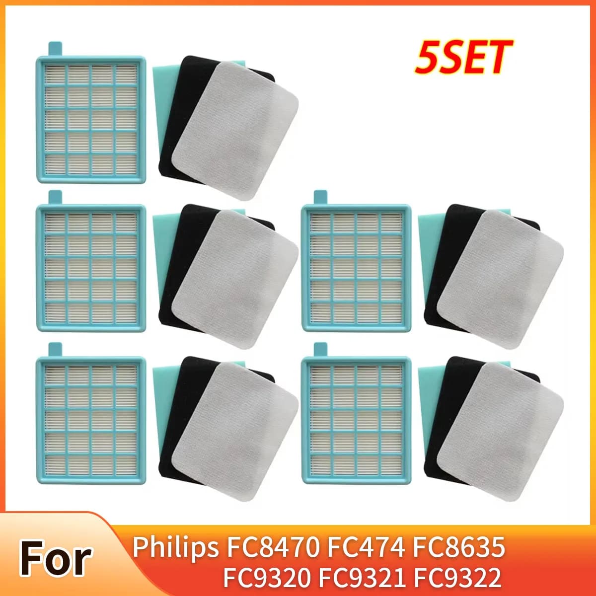 Filtre HEPA le plus vendu pour aspirateur Philips Power Pro Active et Compact. Comparable à FC8058 / 01