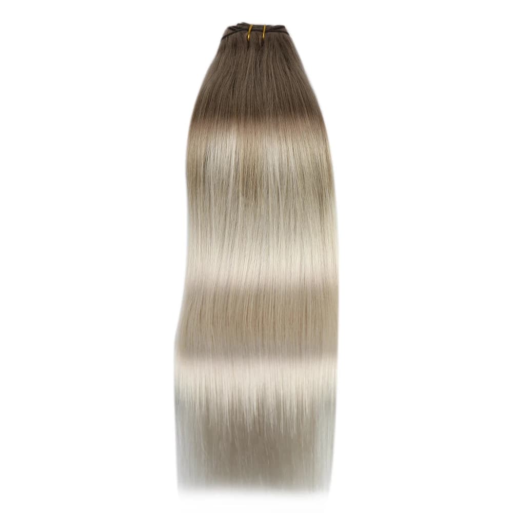 Moresoo Extensions de Cheveux Humains Naturels Remy, Tissage en Lot Double Tissage, Balayage Machine pour Femme tissage cheveux humain lot en promo rallonge cheveux humain cheveux naturels humains