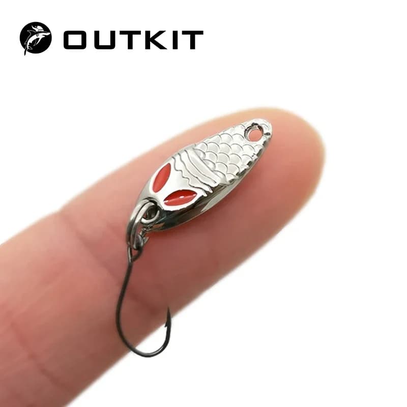 Nouveau Mini leurre de pêche 1g2g3.5g cuillère leurres métalliques Spinnerbait vairon petit poisson crochet unique gabarit ruisseau truite appâts pesca chaud
