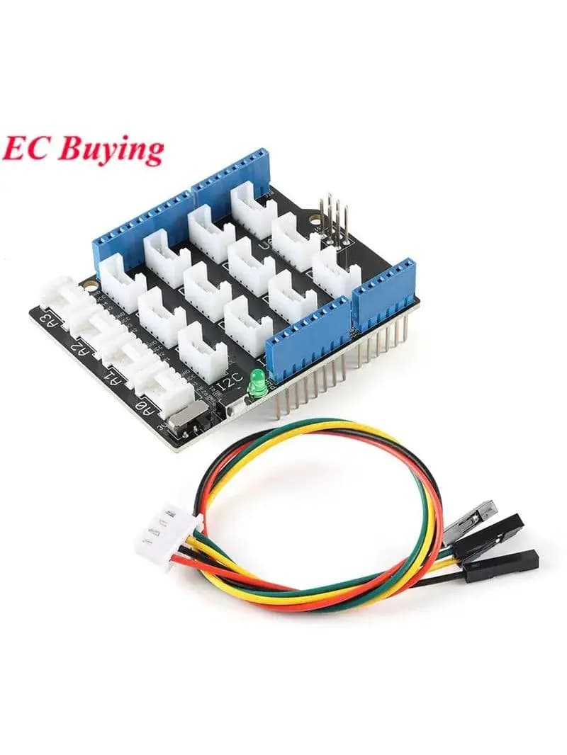 Grove Base Shield V2.0 pour carte d'extension Arduino IO, capteur UNO R3/R4, Module de démo de développement IO, Interface IIC I2C UART Grove