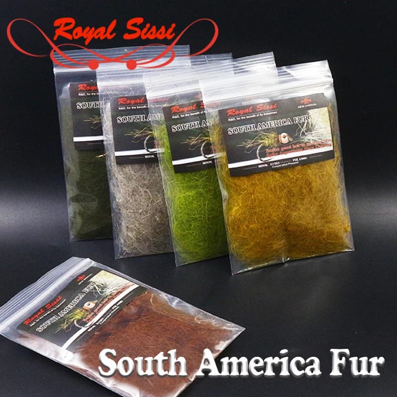 Filet Royal Sissi 1 gramme, Dubbing de lièvre argentin super pointu, Nymphes tchèques, Matériaux de montage de mouches pour la pêche à la truite, Mouches nymphes sèches