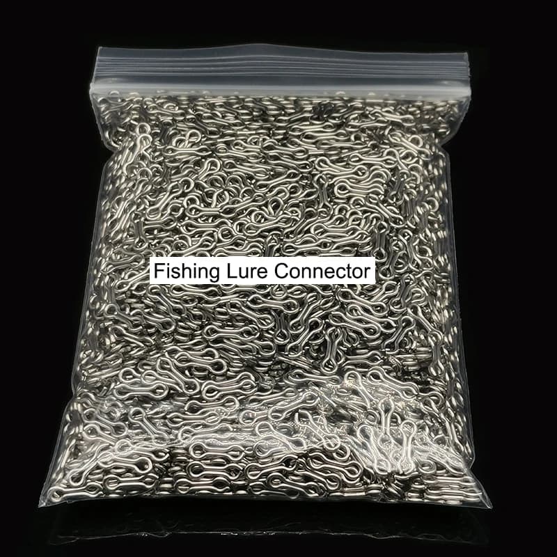 1000 pièces Anneaux de raccordement en acier inoxydable pour carpe, Boucles pivotantes, Connecteurs pour leurres, lignes de pêche et plombs, Accessoires de pêche