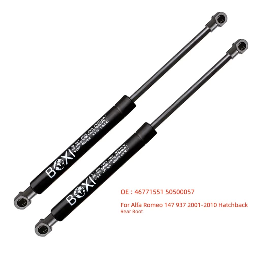BOXI 2Pcs Amortisseurs à gaz de coffre arrière 50500057 46771551 pour Alfa Romeo 147 937 2001 - 2010 Hayon