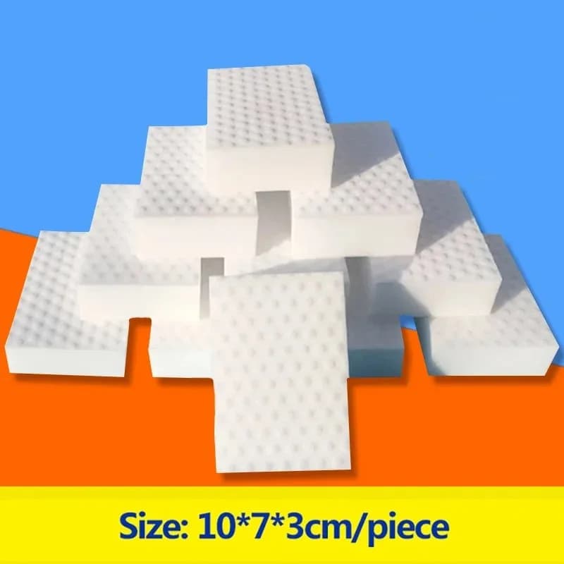 10/20 pièces éponge magique compressée haute densité 10x7x3cm cuisine salle de bains enlever la saleté taches d'huile lingette de nettoyage Flexible lavée
