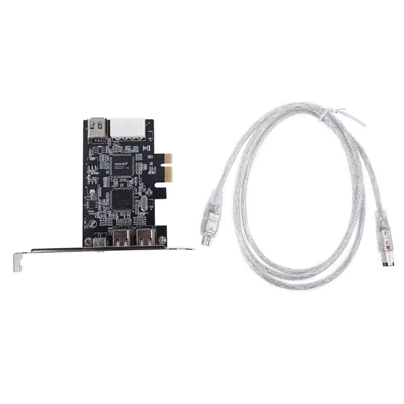 Carte d'extension de câble Firewire PCIe à 3 Ports, PCI Express 1394B & 1394A TI XIO2213B, adaptateur de Chipset pour PC de bureau