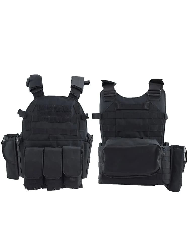 Gilet tactique à bretelles réglables en nylon, gilet de chasse, accessoires de tir sportif en plein air, accessoires d'airsoft