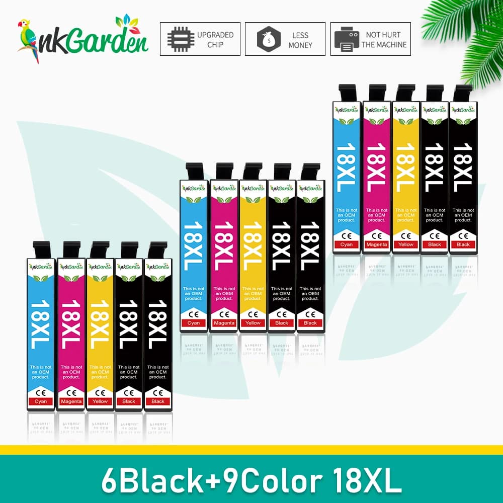 1811 cartouches d'encre 18XL compatibles pour EPSON T 1812 T1814 utiliser XP312 XP205 XP225 XP212 XP215 XP302 XP412 XP402 XP415 imprimante