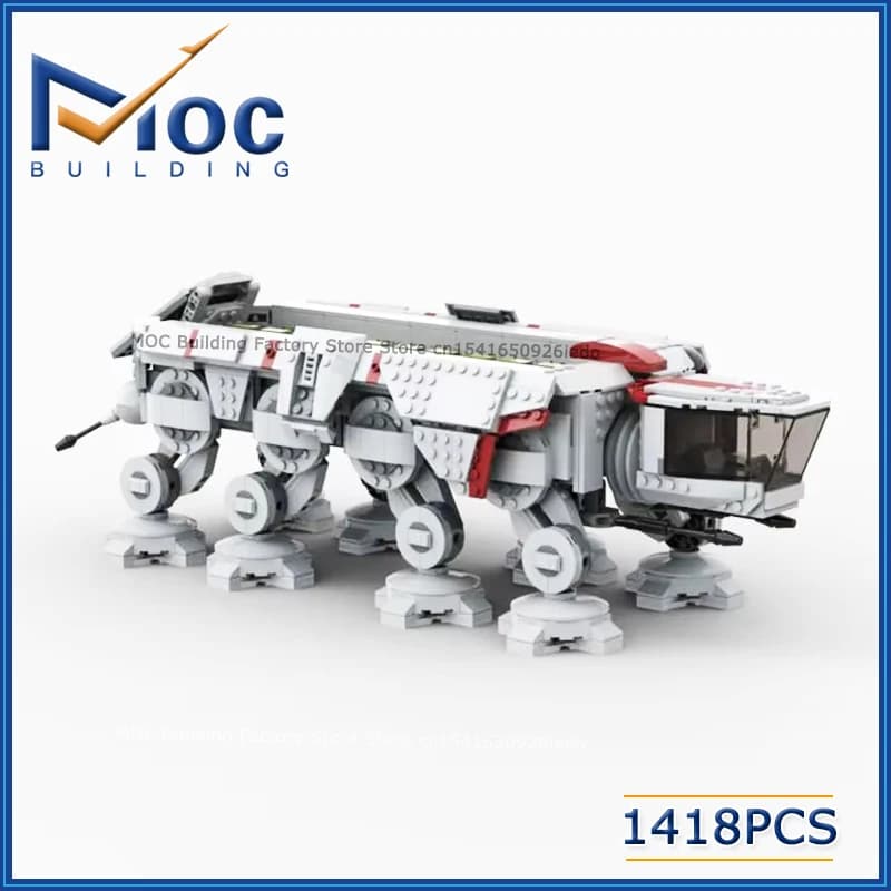 Blocs de construction MOC, modèle de Transport ouvert de la république, véhicule blindé, jouets à assembler soi-même, Collection de briques, affichage, cadeaux de noël