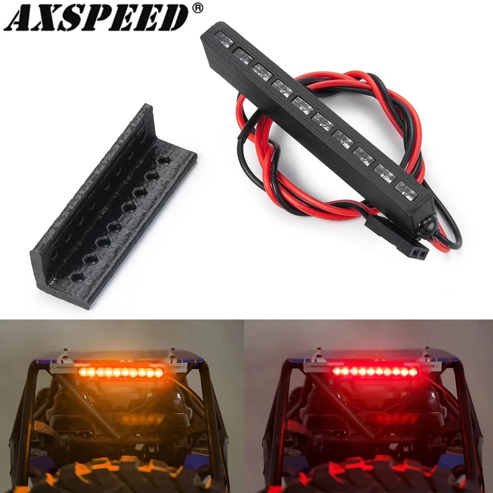 AXSPEED-Barre Lumineuse LED pour Toit de Voiture RC, 5 Lampes de Sauna de Nuit pour 1/10 Axial SCX10 TRtage Bronco TRX6, Pièces de Mise à Niveau