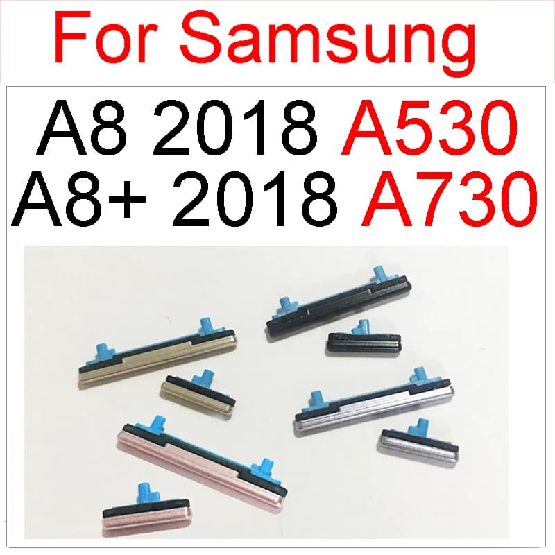 Ensemble de boutons latéraux de Volume, 2 pièces, pour Samsung Galaxy A8 2018 A530 A8 + 2018 A730