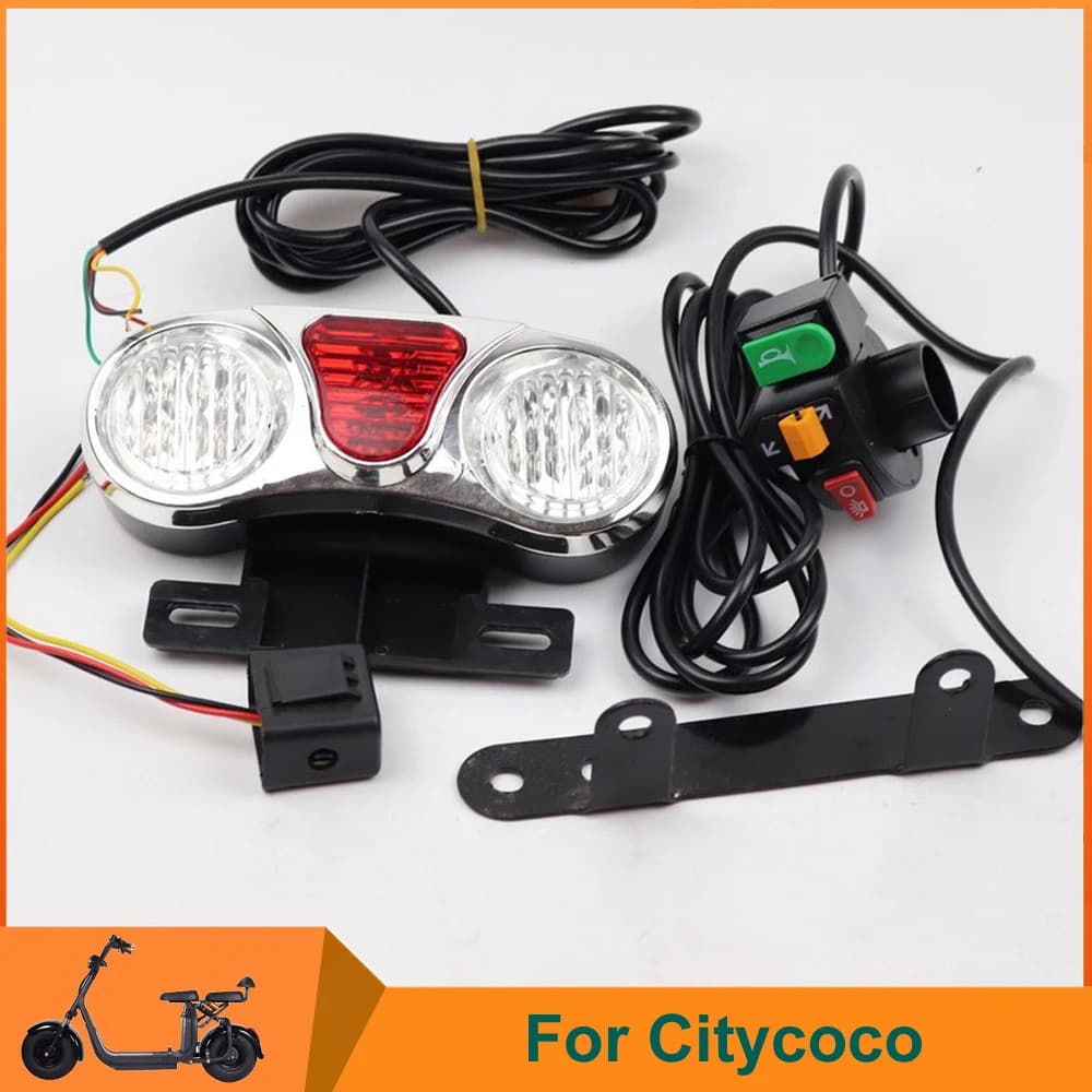 Citycoco – clignotants et feux de freinage avec interrupteur de poignée, clignotant pour pièces chinoises Halei Citycoco