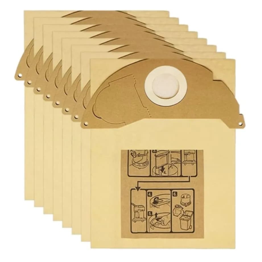 Sacs à poussière en papier pour aspirateur Karcher WD2 MV2 WD2200 WD2250 A2004 A2054 A2000 A2074 A2236 SE2001 SE5100 SE6100 6.904 – 32.0