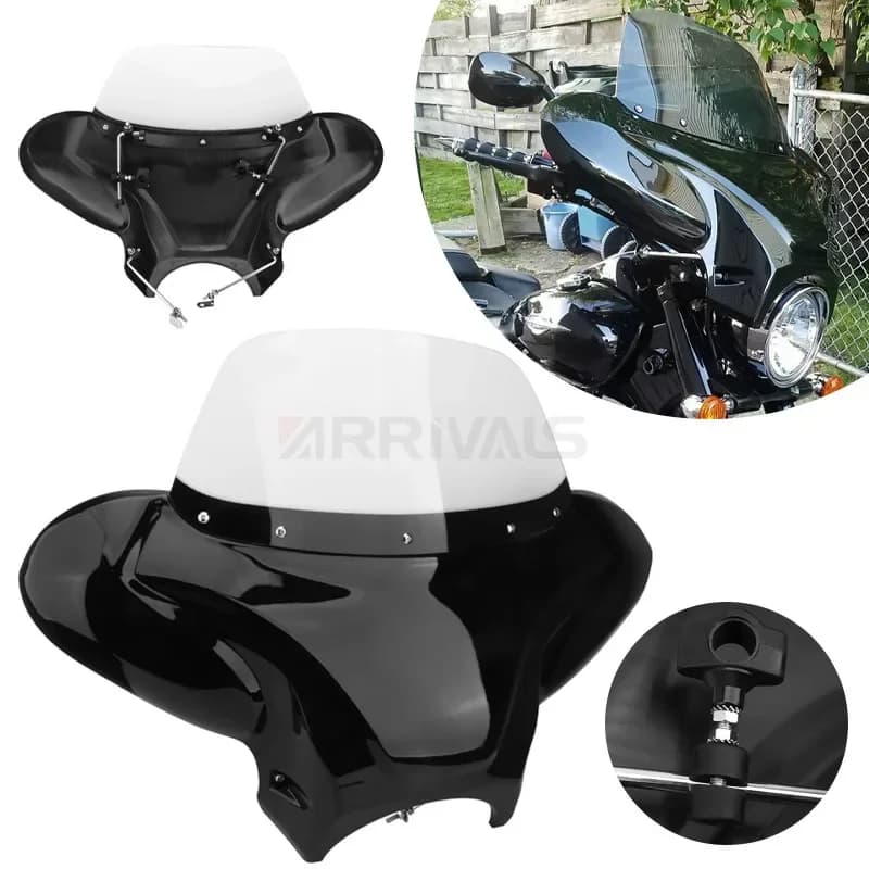 Pare-brise universel de carénage de moto, BatOO, Harley, Yamaha, Honda, Suzuki