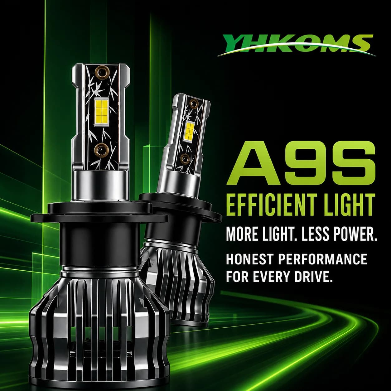 Ampoules LED YHKOMS H4 H7 pour phares de voiture H1 H8 H9 H11 9005 HB3 9006 HB4 9012, feux antibrouillard, accessoires de voiture, ampoules automobiles 12V