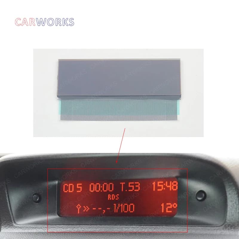 Pour Peugeot 206 307 Citroën C5 – Réparation de pixels pour écran LCD de navigation central multifonction