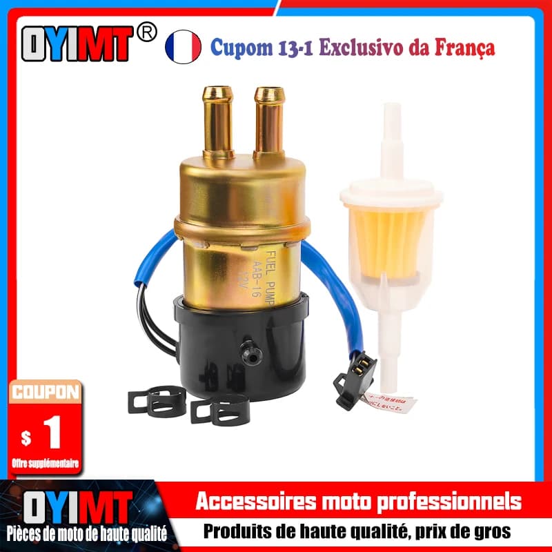 Pompe à carburant pour moto, 10mm, pour Kawasaki GPz1100 ZX1100 Voyager ZG1200B ZR750C ZR1100 ZR1200 ZRX1100 ZZR1200 ZZR600