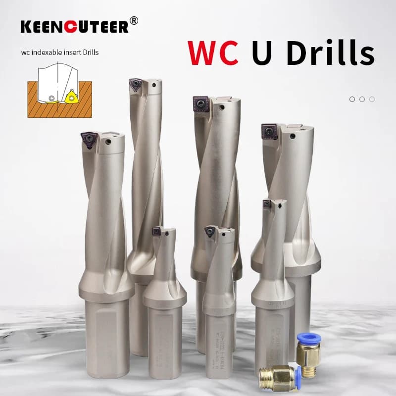 WC série C20 C25 C32 C40 forets insérer forets à métaux forets 11mm-49mm profondeur indexable U perceuse machines tours CNC eau