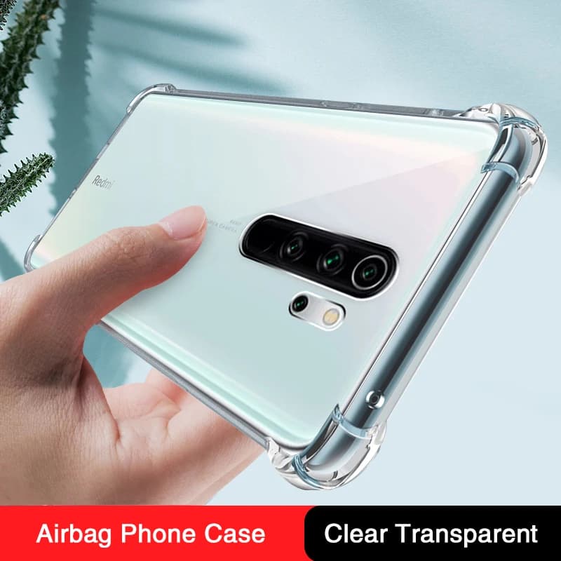 Coque Airbag Coque de téléphone transparente pour Redmi Note 8 Pro T Capa Note8 8Pro 8T Original antichoc en Silicone souple couverture fine transparente