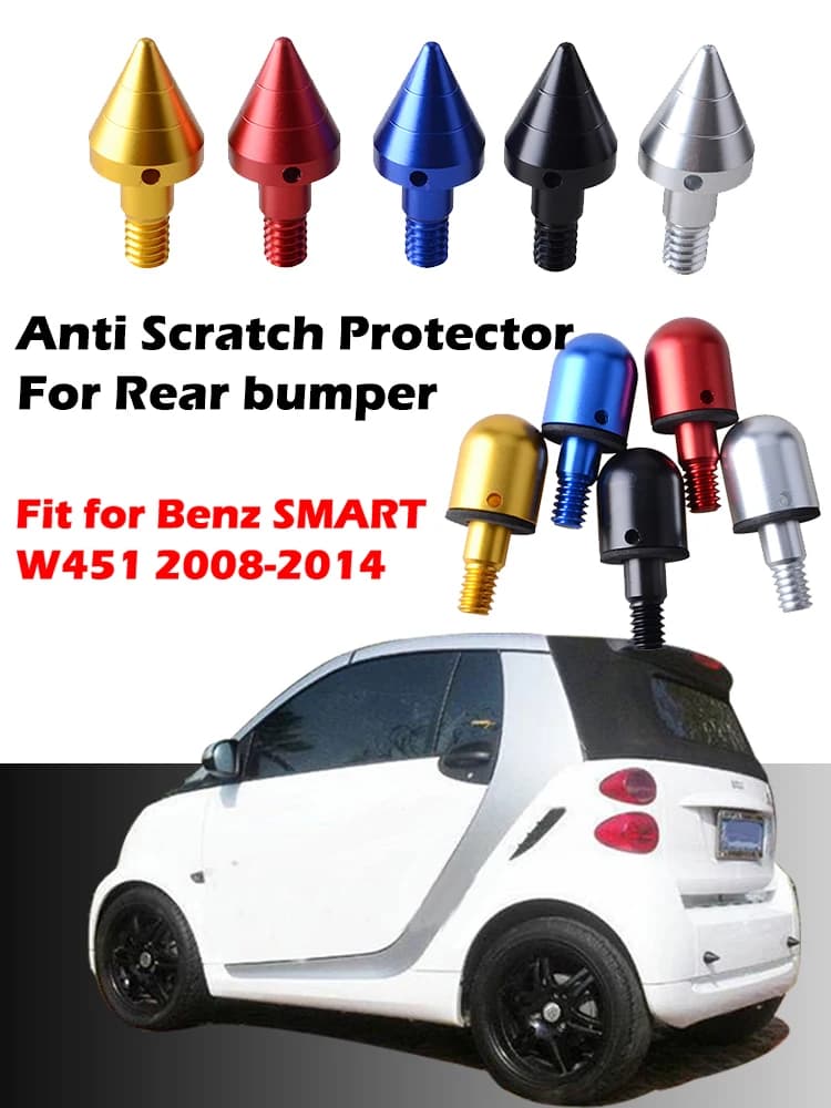 Protecteur de pointe de pare-chocs arrière de voiture, pour Benz SMART Fortwo ED 451 W451 2008 – 2014, Anti-Collision 2009 2010-2013