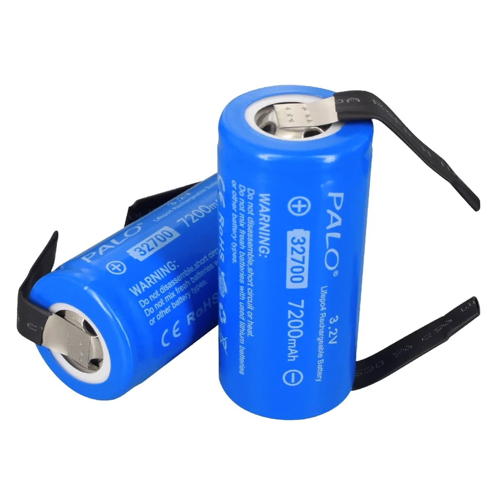PALO Nouvelle Batterie LiFePO4 32700 7200mAh 3.2V 32700 35A Décharge Continue Maximum 55A Batterie LiFePO4 Haute Puissance + Feuille de Nickel
