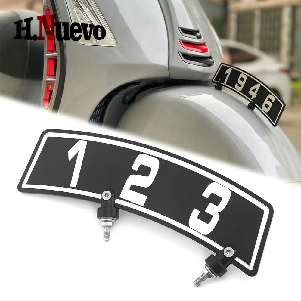 Support de plaque d'immatriculation de moto, autocollant de numéro de plaque d'immatriculation de garde-boue avant pour GTS 300 250 Sprint 125 S150, accessoires