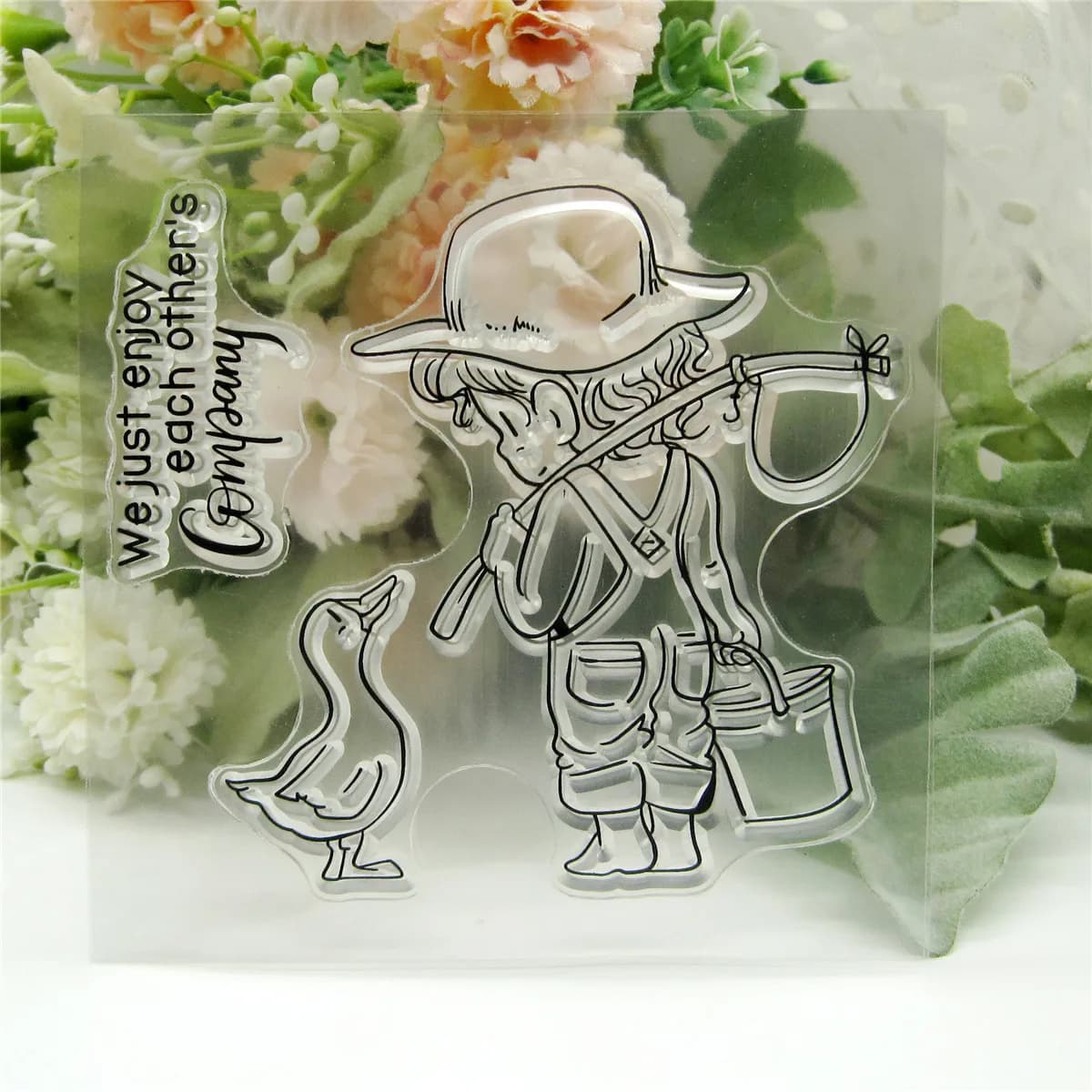 Tampon en caoutchouc de silicone transparent CustomClearFishing, feuille de matrice en métal, scrapbooking, album photo à motif mignon, bricolage