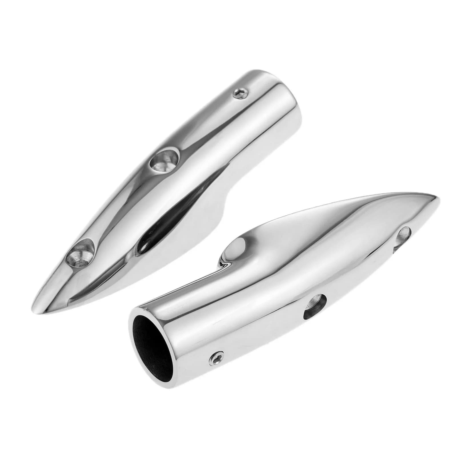 Raccord de Rail de bateau en acier inoxydable 316, qualité Marine, Tube d'extrémité de bateau, pour voilier/Powerboat, Tube de 22mm 7/8 pouces