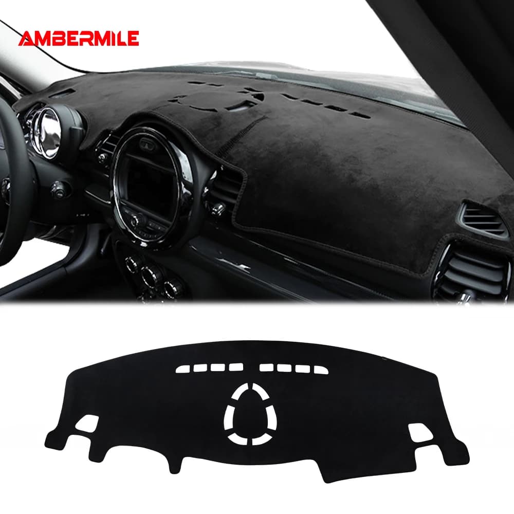 AMBERMILE-Juste de tapis coordonnante pour Mini Cooper, Wlman, F54, F55, F56, F60, Polymères de planche Prada, Pad, Virus, Accessoires de voiture
