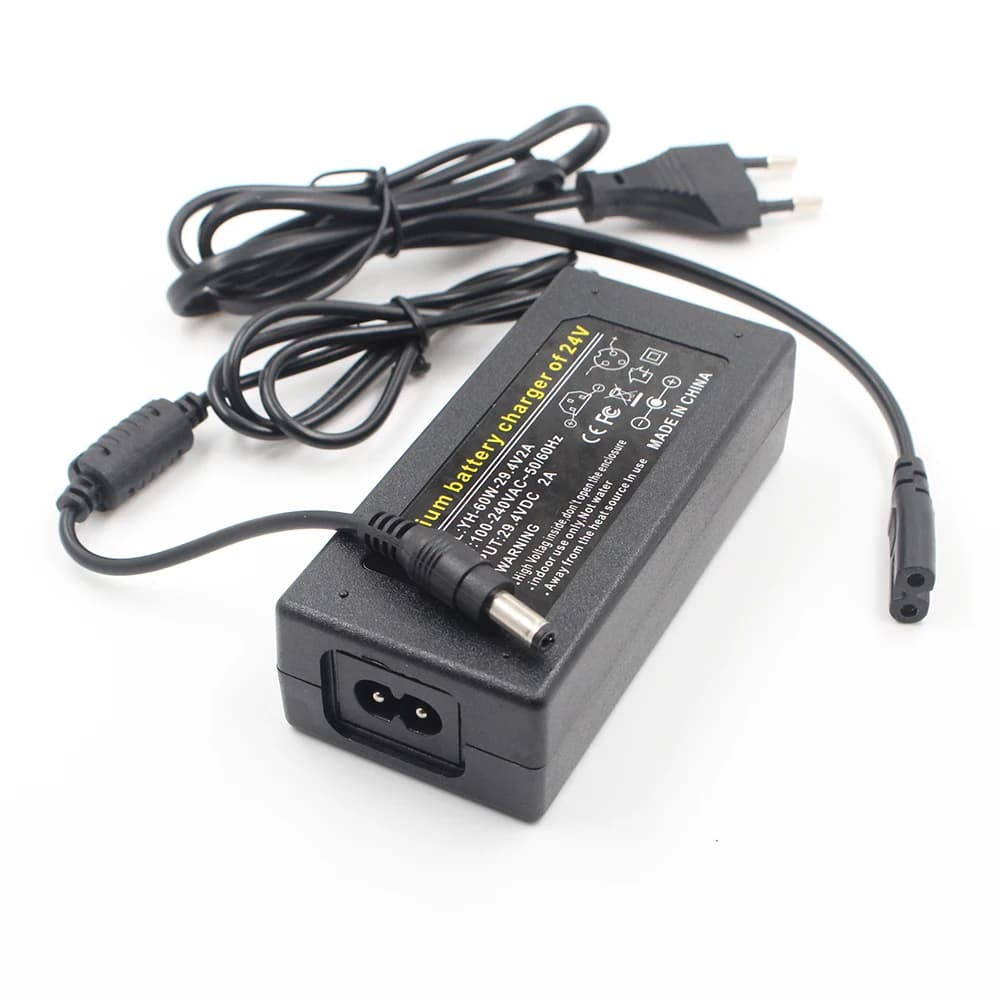 Chargeur de pipeline pour batterie au lithium, 29.4V, 25.2V, 25.9V, 29.4V, 7S, DC 29.4x5.5, XLR GX12 MM, EU, US, AU, UK, 2.1 V