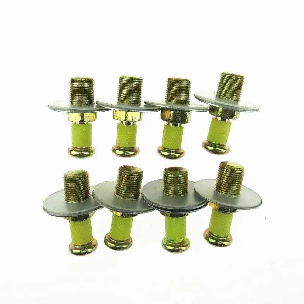 Exacpille de gâche de serrure de porte, vis tactiles, joints, boulons pour Audi 80 100 200, VW Jetta Golf MK2 Passat v1.B4, Polo Seat 357 837 034, 8 pièces