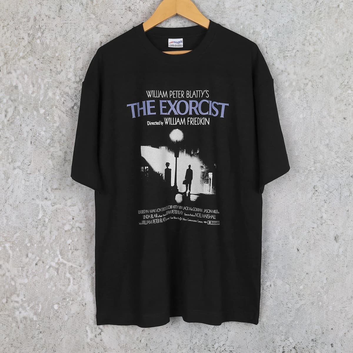 L'exorciste T-Shirt horreur 70S film The Shining unisexe graphique culte noir coton lavé hommes manches longues courtes chemise pour hommes