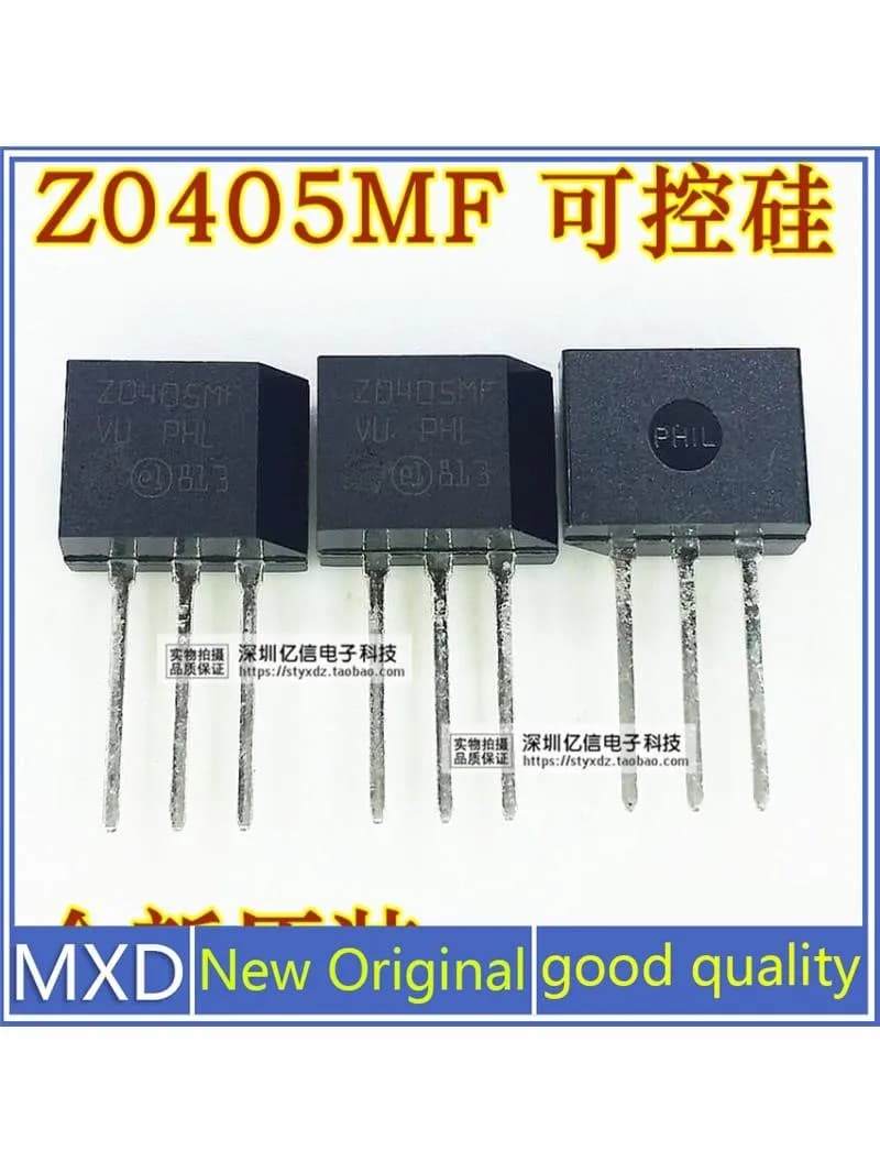 Triac Z0405ressing 4A/600V TO-202, 5 pièces/lot, original importé, nouvelle dissipation thermique de bain et haute pression, bonne qualité en stock