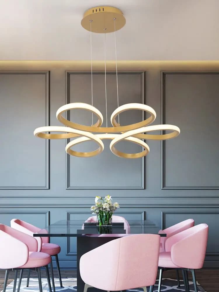 Plafonnier LED en Acrylique au Design Moderne, Luminaire Décoratif d'Nik, Idéal pour un Salon, une Salle à Manger ou une Chambre à Coucher