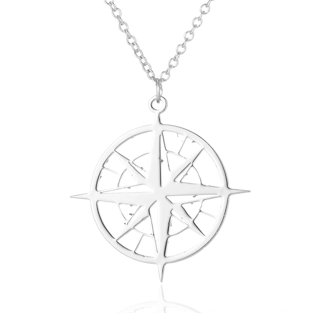 Nouveaux Colliers Pendentifs Ronds 2026 pour Femme, Collier Boussole, Bijoux de Voyage, Chaîne Unisexe en Acier Inoxydable, Cadeaux de Remise de Diplôme pour Amis