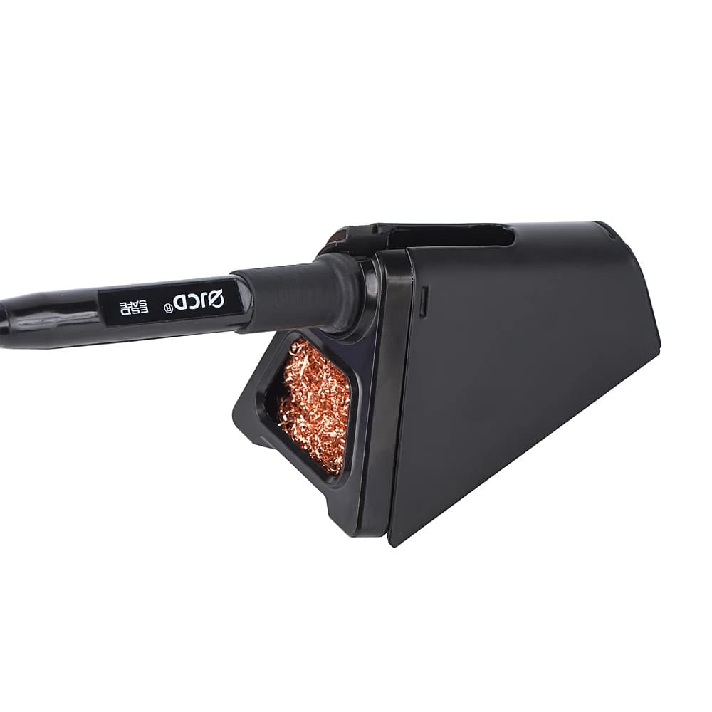 JCD 820 support de fer à souder électrique en alliage d'aluminium avec boule de cuivre de nettoyage de soudage sécurité à haute température