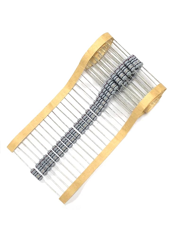 Résistance à fil enroulé 1W, précision 5% 10 20 22 33 39 47 51 56 68 100 Ohm, 50 pièces, 10R 20R 22R 33R 39R 47R
