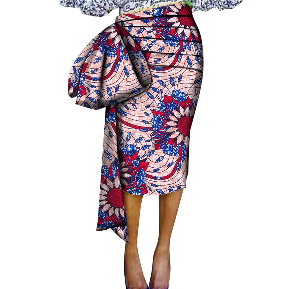 BintaRealwarn-Jupe Africaine Personnalisée pour Femme, Grande Décoration pour ixde Mariage, 6XL, WYaster 40