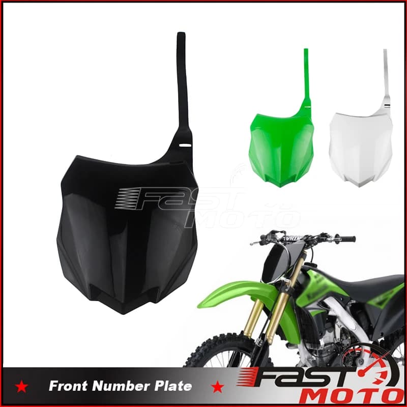 Plaque d'immatriculation avant en plastique pour moto, masque de carénage de moto, Smile Motocross, Kawasaki KX250F, Kawasaki KX450F, Kawasaki KX 250F, Kawasaki 450F, 2013-2016