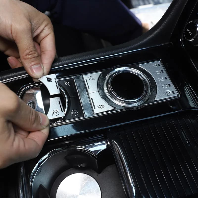 Autocollant de décoration de bouton de panneau de changement de commande centrale intérieure, accessoires de modification de voiture pour guitXF, XJ, 2010-2019