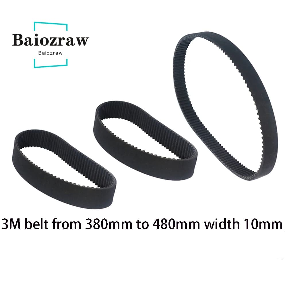 Imprimante 3D HTD 3M Courroie de distribution en caoutchouc à boucle fermée 384 390 393 396399 417 420 432 450 459 462 468 474 477 480 mm largeur 10 mm HTD 3 M