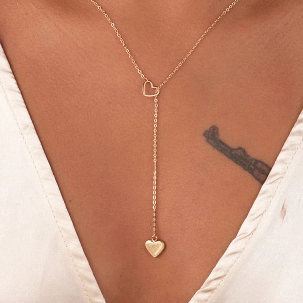 Chaîne tendance à la mode en cuivre pour femmes, collier avec lien, cadeau chic et simple pour les dames et les filles, nouvelle collection