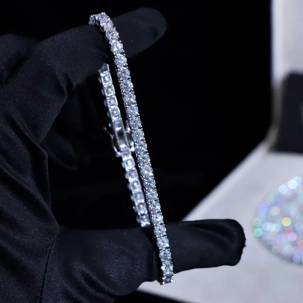 Bracelet de tennis Iced Out Bling pour hommes et femmes, haute qualité, cubique 5A, contre-indiqué, 3mm, hip hop, bijoux de fiançailles, luxe