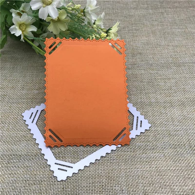 Matrices de découpe en métal pour timbres de cadre photo, pochoirs, scrapbooking, dossier de gaufrage décoratif, carte en papier en acier au carbone, découpes de bricolage