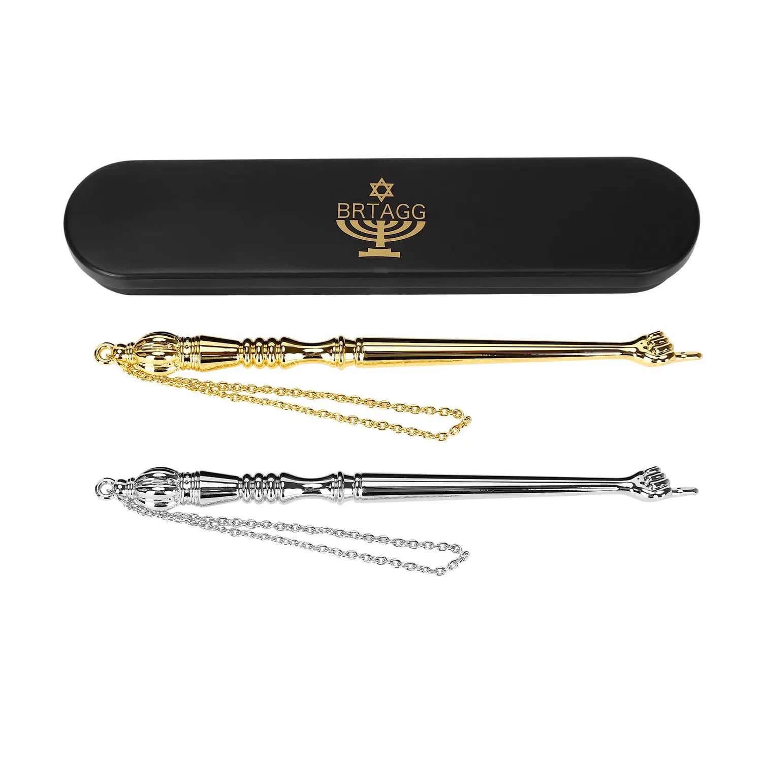 Pointeur BRTAGG Yad Torah avec coffret cadeau, 13 et 17 cm en option, cadeaux juifs