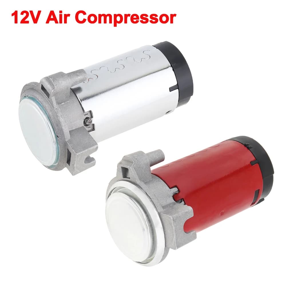Pompe à klaxon d'air Portable 12V, accessoire de compresseur, pompe à klaxon d'escargot pour voiture, camion, véhicule, bateau, moto, haut-parleur