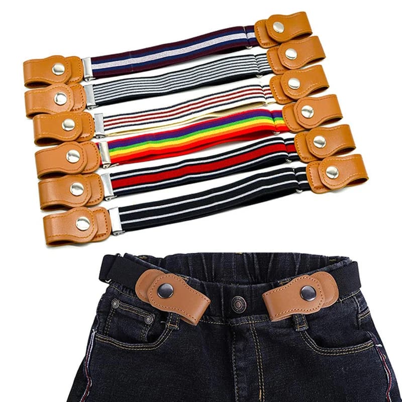 Nouvelles ceintures pour enfants, ceinture élastique sans boucle, ceinture extensible sans boucle pour enfants, tout-petits, ceintures ajustables pour garçons et filles
