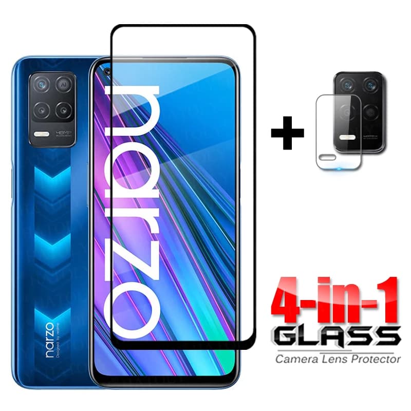 Verre pour Realme Narzo 30 5G verre trempé pour Realme Narzo 50 4G 30A 50A 50i GT Neo 2 GT2 8i 8 10 9 Pro Film de protection d'écran