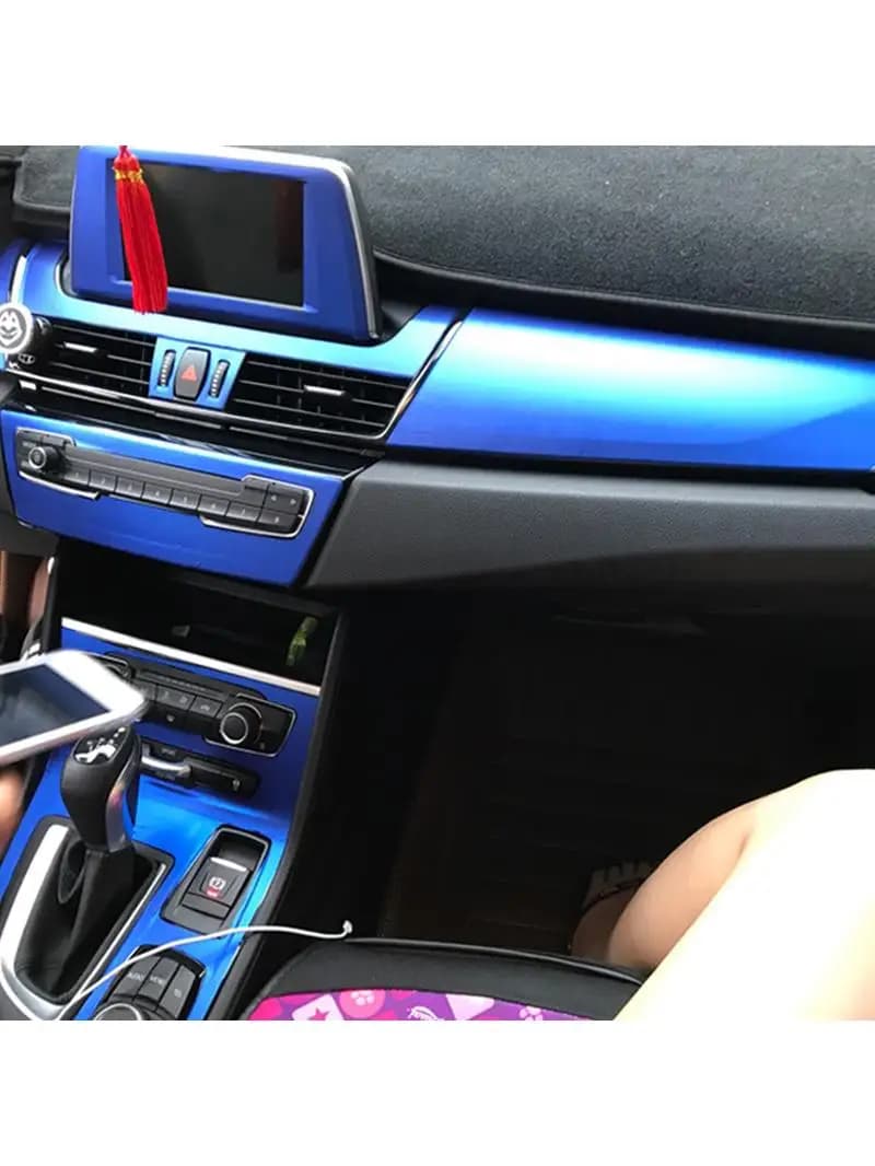 Autocollants en Fiber de carbone pour intérieur de voiture, pour BMW série 2 F22 F23 F45 F46/4 portes
