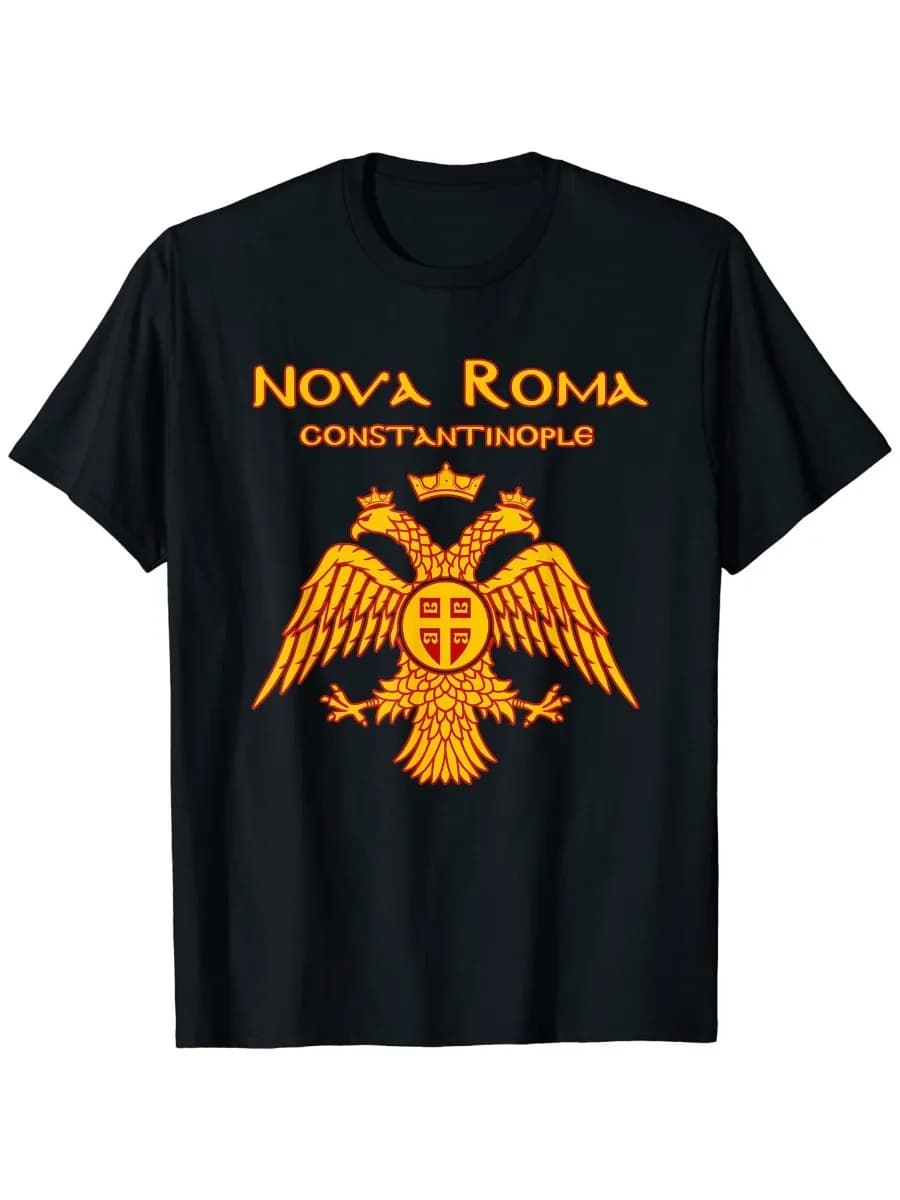 T-Shirt SPQR de style oriental, Empire romain, aigle, Rome, Latin T-shirt manches courtes col rond pour homme, estival et en coton, S-3XL