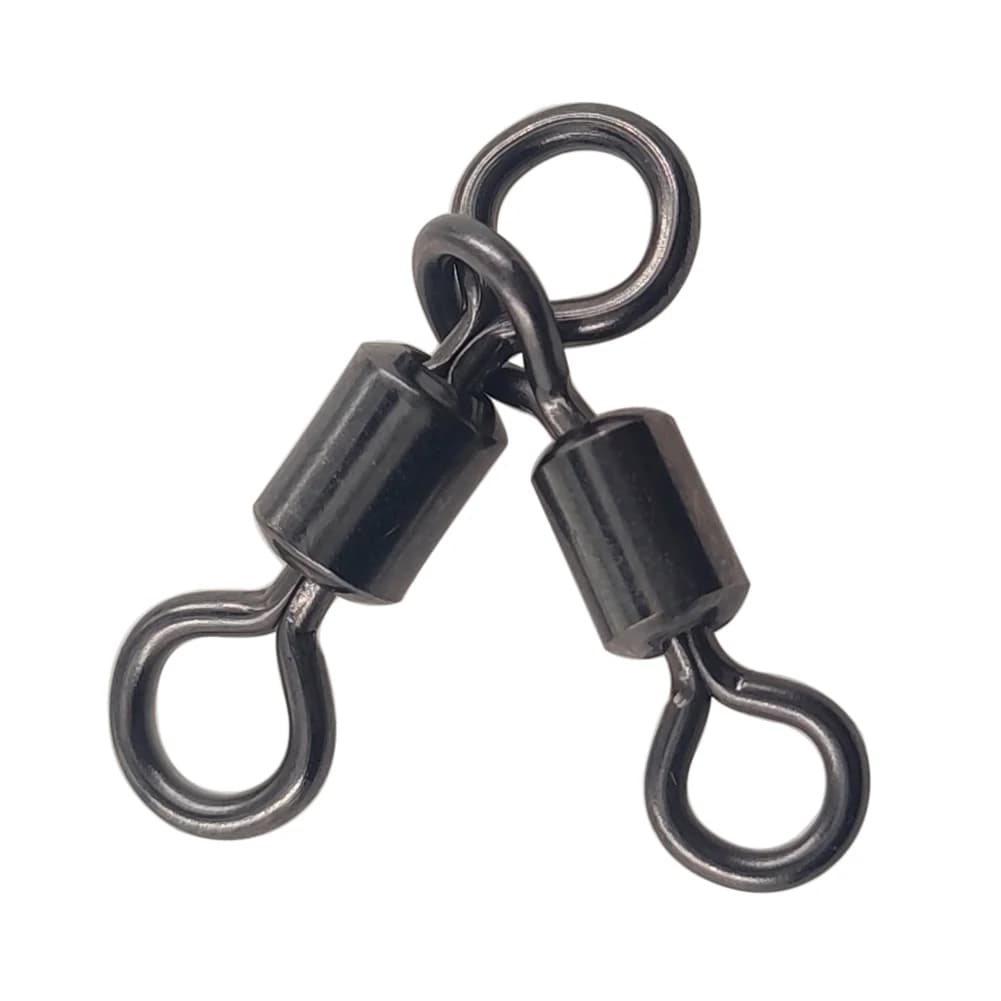 20-100 pièces 3 voies pêche pivotant roulant Triangle Joint roulant émerillons hameçons pêche connecteur Pesca Emerillon Peche